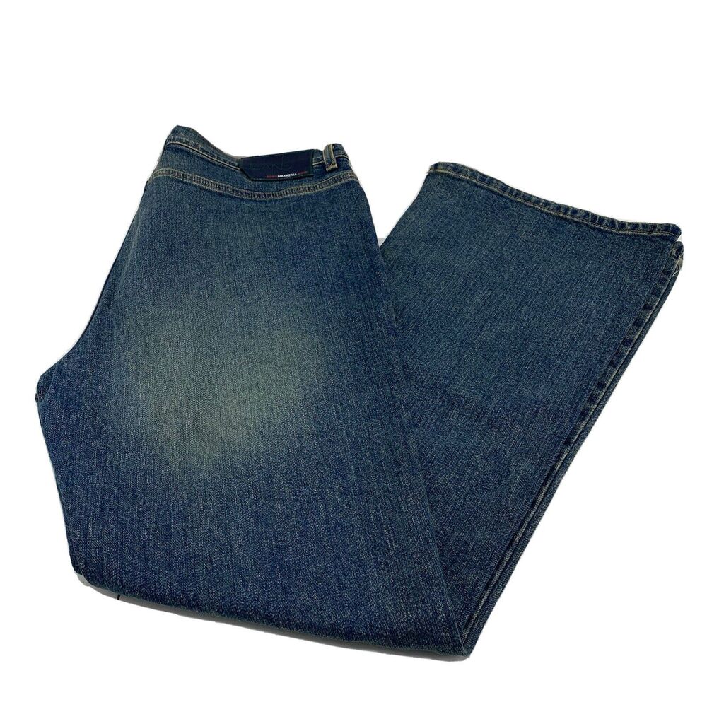 BCBG MaxAzria High Rise Wide Leg Bell Bottom Bootcut Jean Sz 11/12